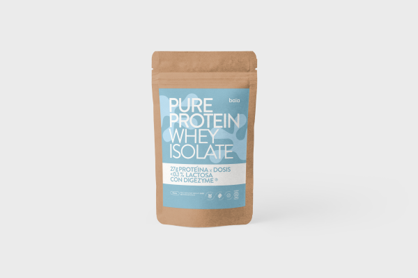 Proteína pura ecológica sabor neutro o sin sabor whey isolate